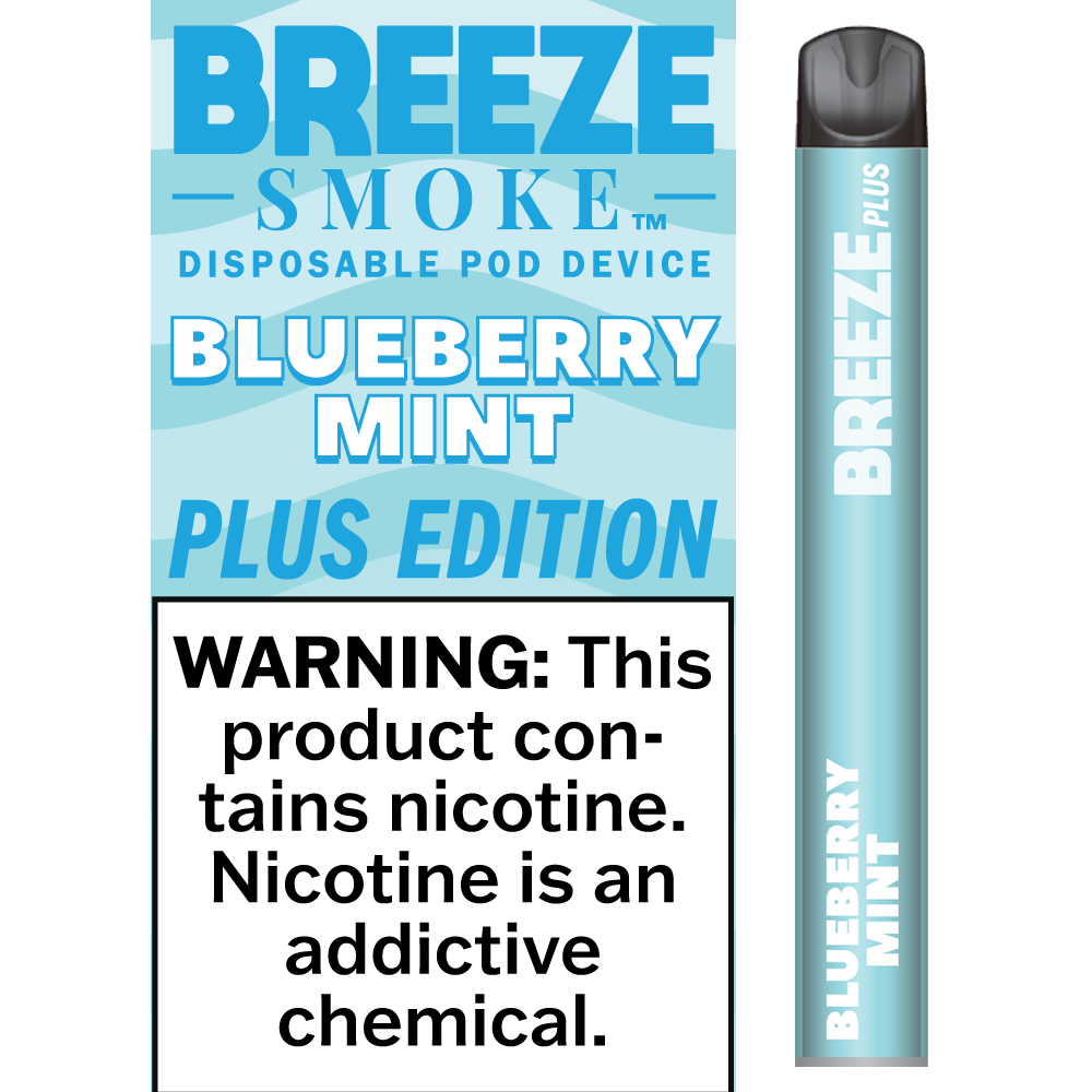 Breeze Plus Blueberry Mint – Disposable Vape Flavors
